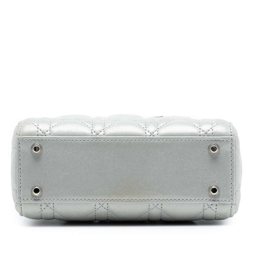 Dior Mini Iridescent Lambskin Cannage Lady Dior - 3