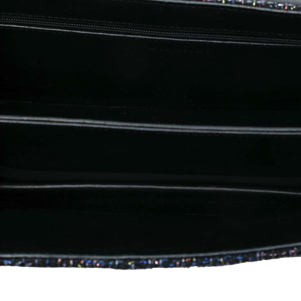 Chanel Large Quilted Tweed Beauty Lock Flap - 4