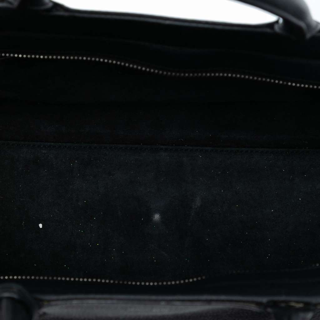 Saint Laurent Small Grained Calfskin Cabas Rive Gauche Satchel - 4