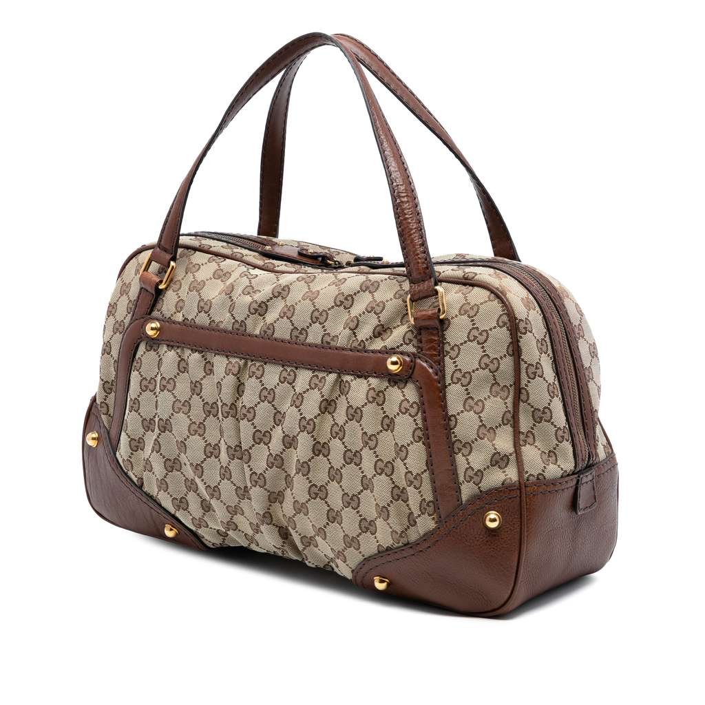 Gucci GG Canvas Jockey Boston Bag - 2