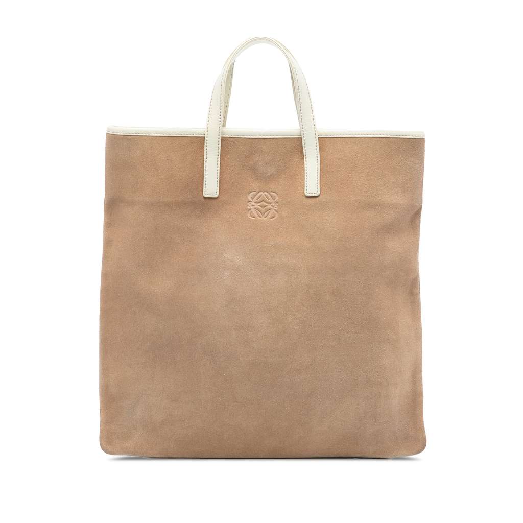 Loewe Anagram Suede Tote