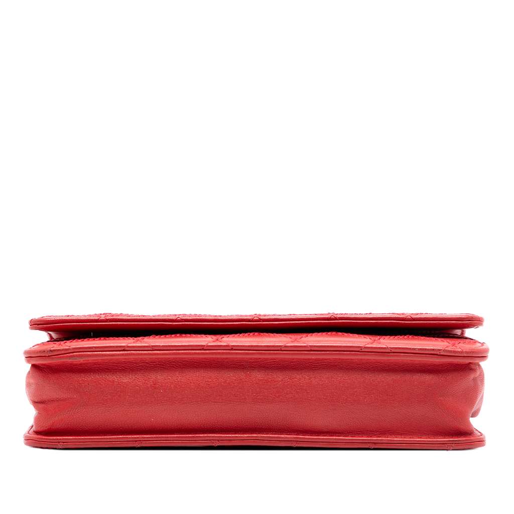 Chanel CC Lambskin Wild Stitch Wallet on Chain - 3