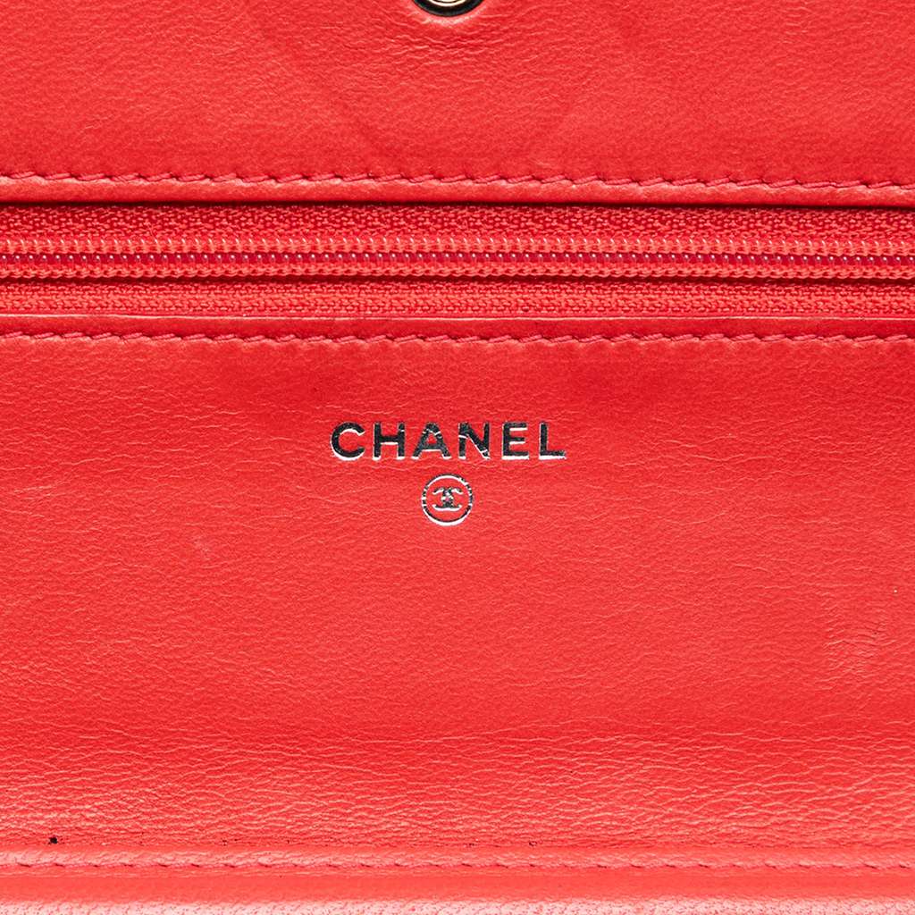 Chanel CC Lambskin Wild Stitch Wallet on Chain - 5