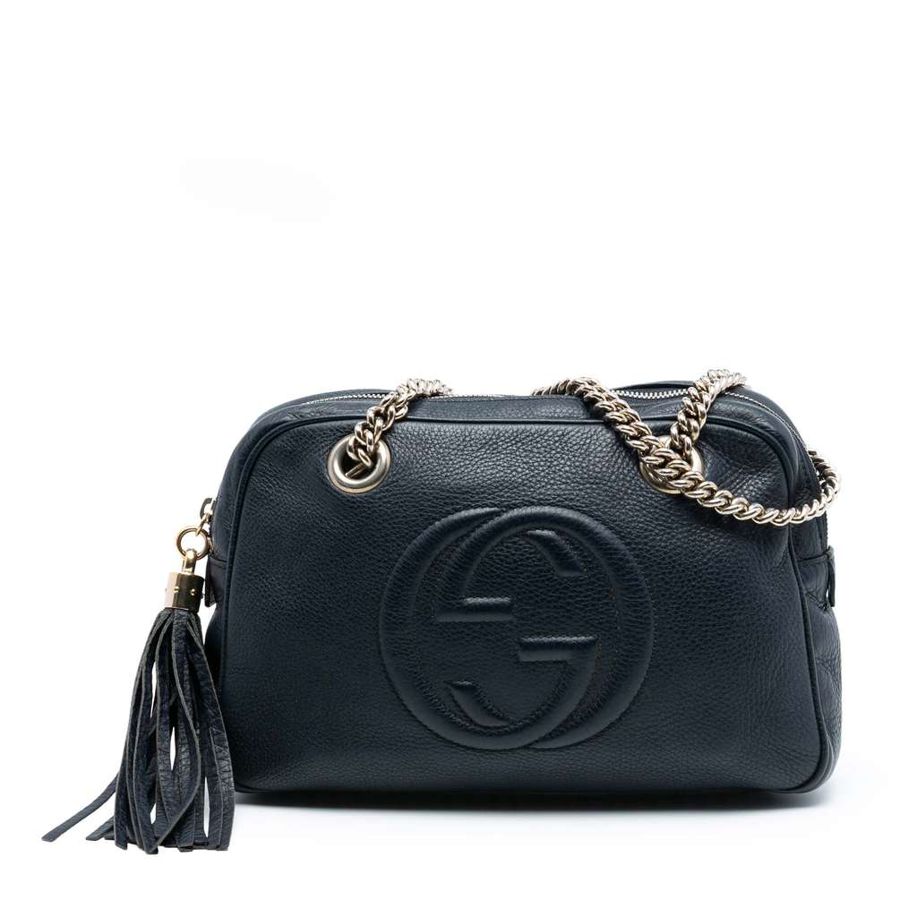 Gucci Leather Soho Chain Zip Shoulder Bag