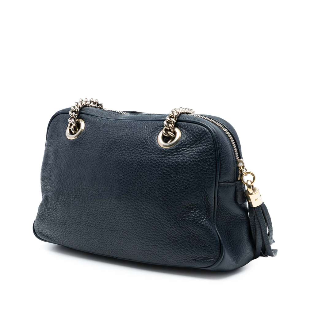 Gucci Leather Soho Chain Zip Shoulder Bag - 2