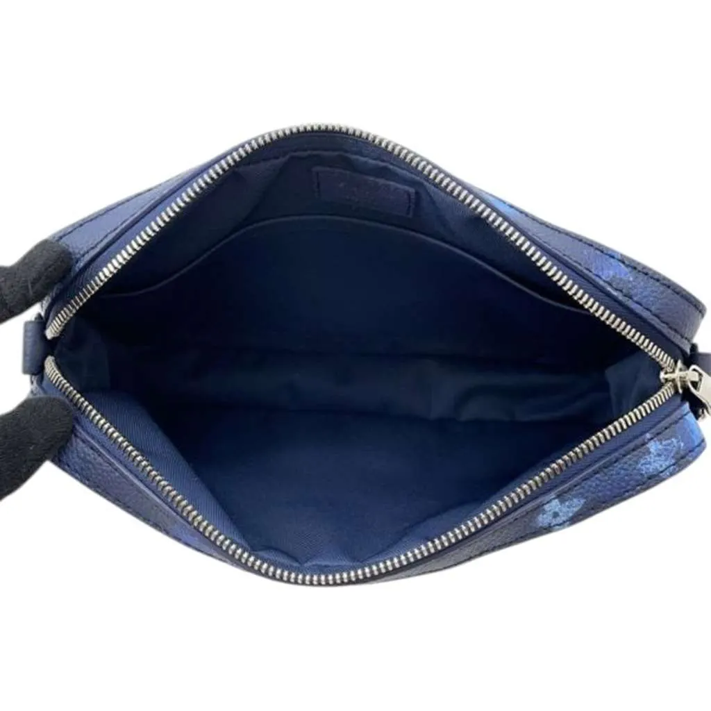 Louis Vuitton Monogram Ink Watercolor Trio Messenger Blue Good - Inside View