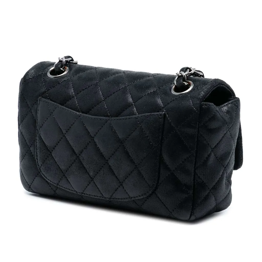 Chanel Iridescent Caviar Crystal CC Wallet On Chain Black Leather Very good - Back View
