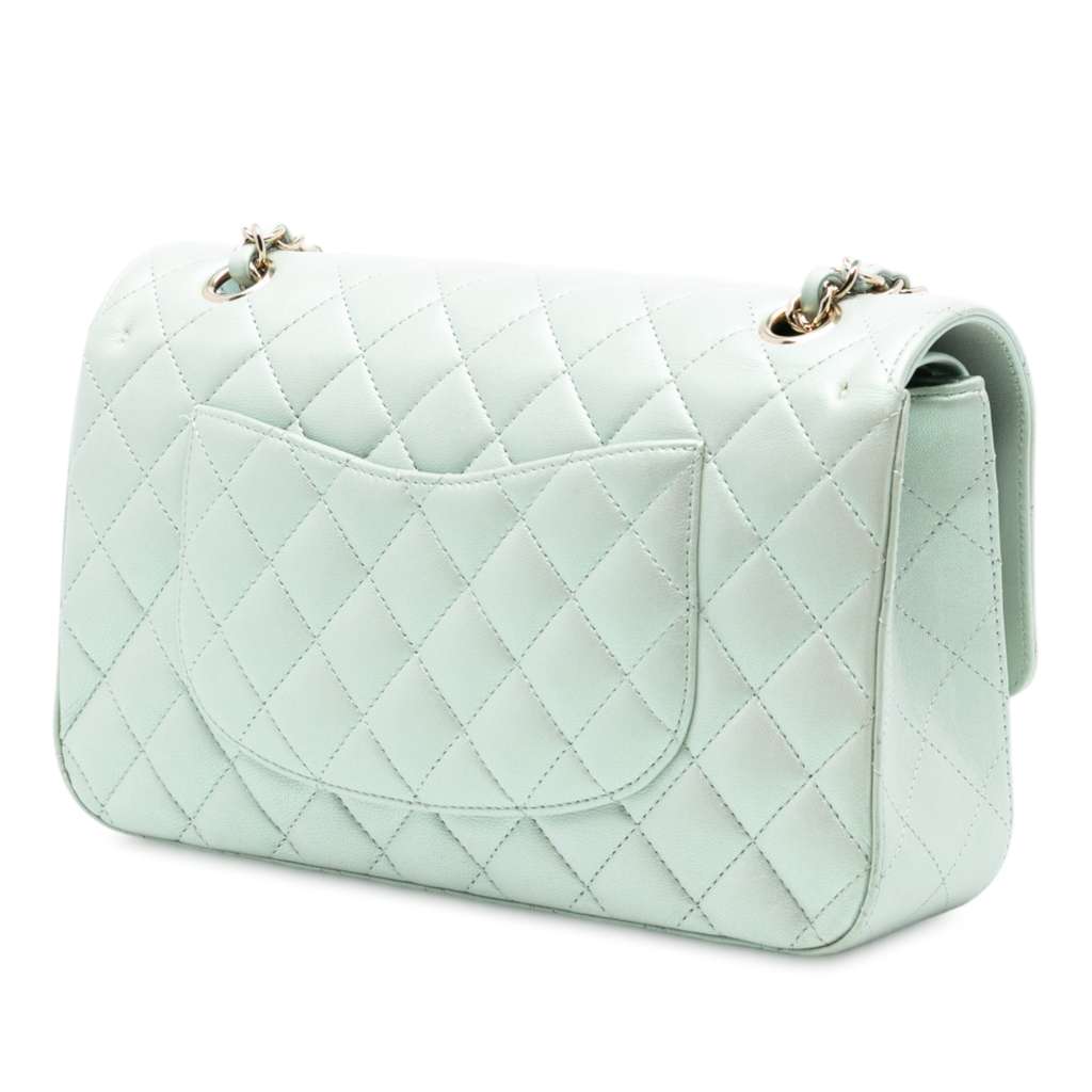 Chanel Medium Classic Iridescent Lambskin Double Flap - 2