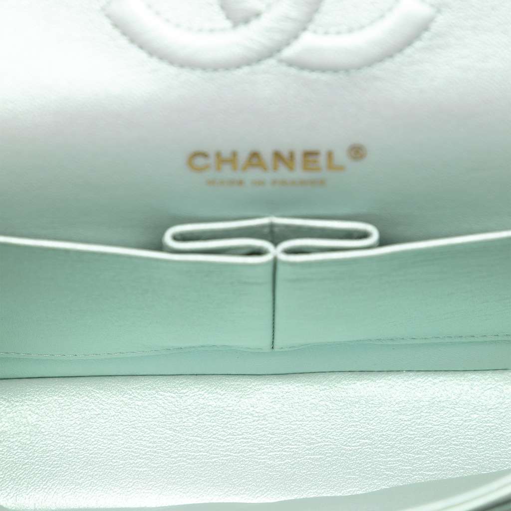 Chanel Medium Classic Iridescent Lambskin Double Flap - 4