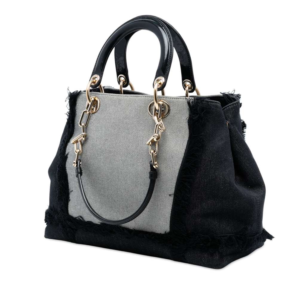 Dior Denim Patch D Light Satchel - 2