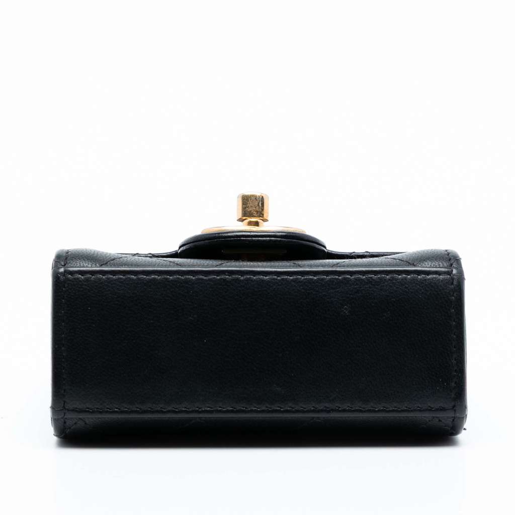 Chanel Mini Goatskin Chic Pearls Clutch On Chain - 3