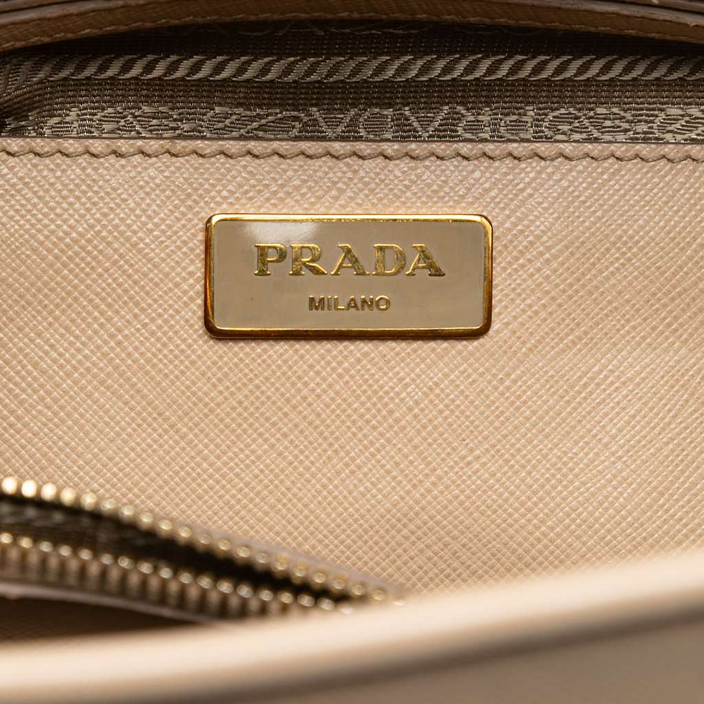 Prada Medium Saffiano Lux Open Promenade Satchel - 5