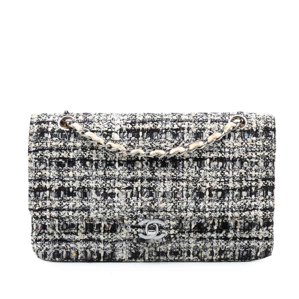 Chanel Medium Classic Tweed Double Flap