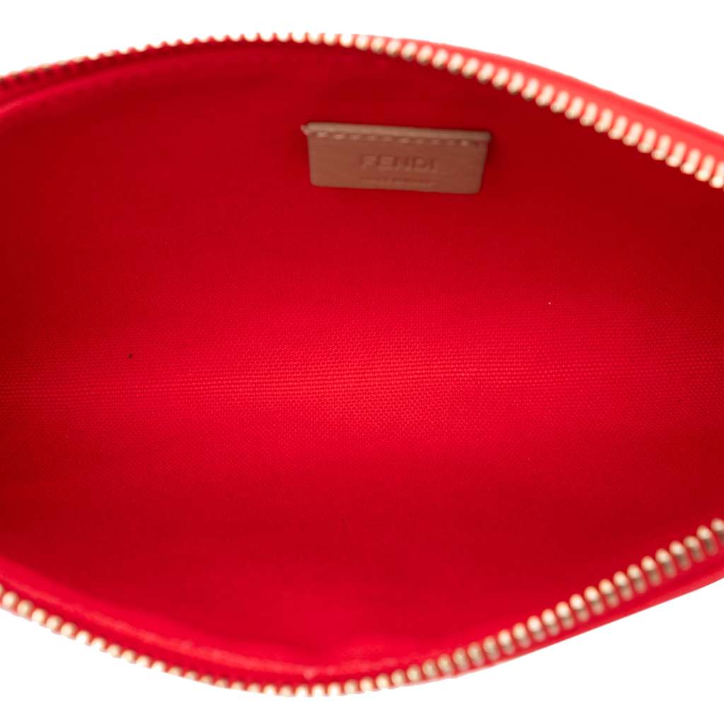 Fendi Zucca Embroidered Canvas Zip Pouch - 4