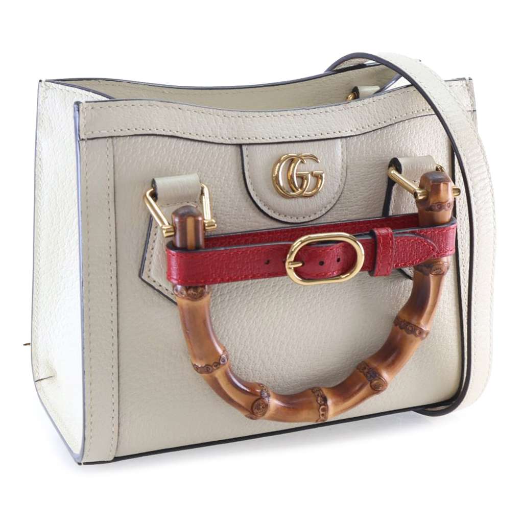 Gucci Small Calfskin Bamboo Diana Tote - 2