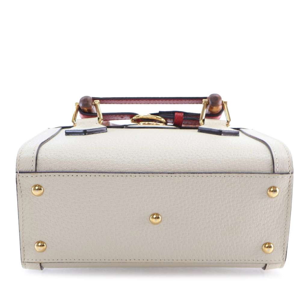 Gucci Small Calfskin Bamboo Diana Tote - 3