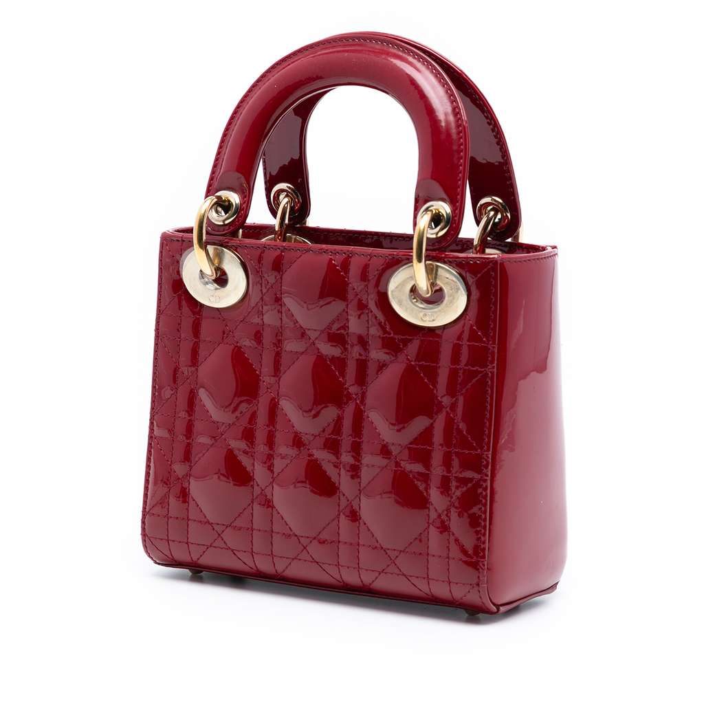 Dior Mini Patent Cannage Lady Dior - 2