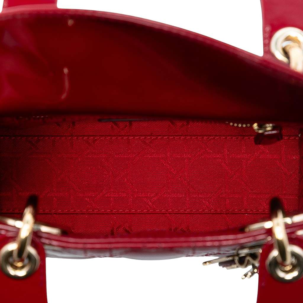 Dior Mini Patent Cannage Lady Dior - 4