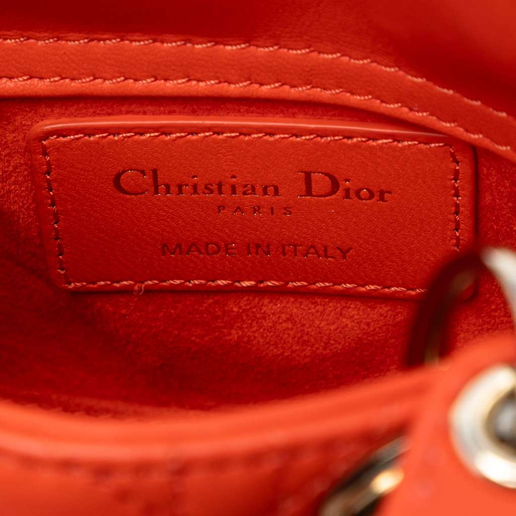 Dior Micro Lambskin Cannage Lady Dior - 5