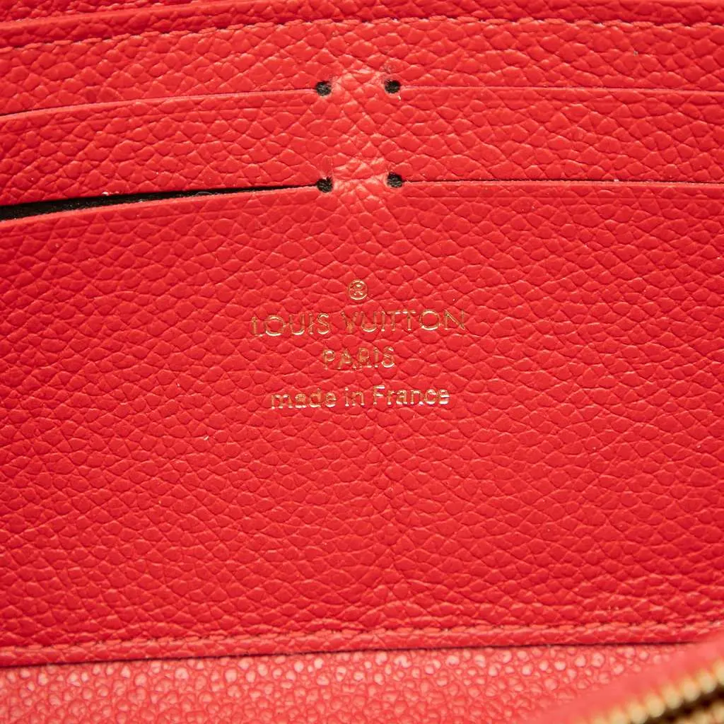 Louis Vuitton Monogram Empreinte Bloom Flowers Clemence Wallet Blue Leather Very good - Box View
