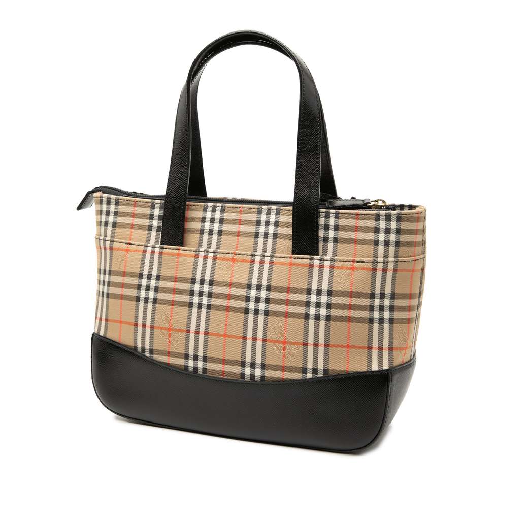 Burberry Haymarket Check Canvas Handbag - 2