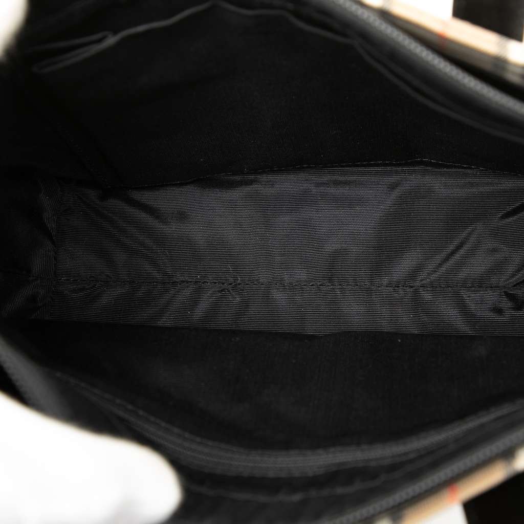 Burberry Haymarket Check Canvas Handbag - 4
