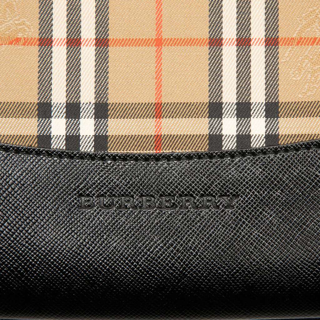 Burberry Haymarket Check Canvas Handbag - 5