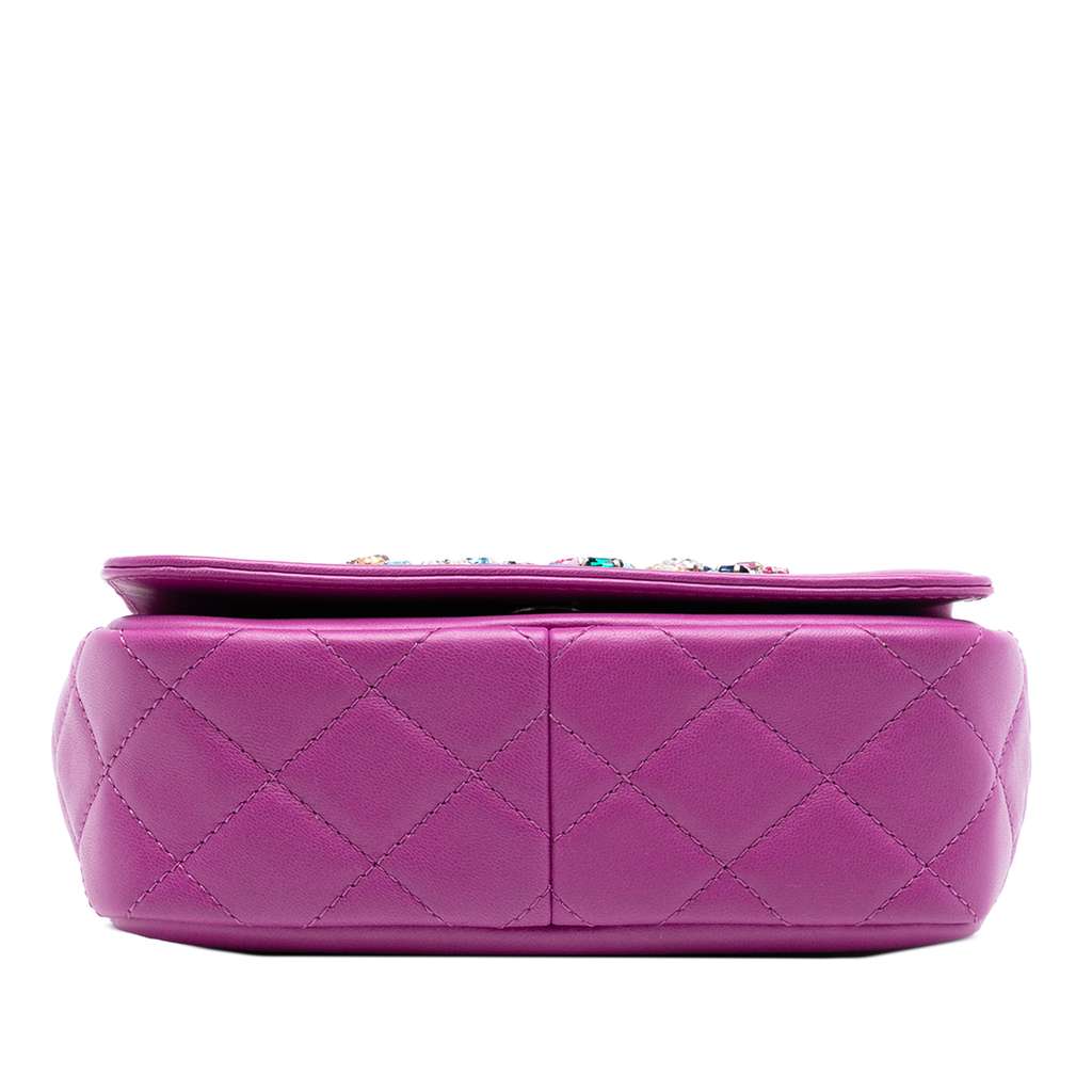 Chanel Mini Lambskin Giant Crystal CC Flap - 3