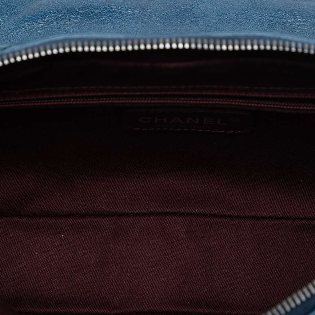 Chanel Medium Aged Calfskin Duo Color Flap - 4