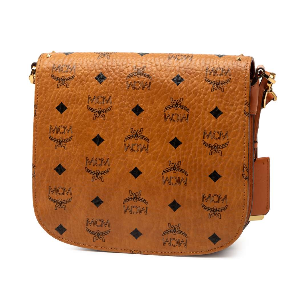 Mcm Studded Suede and Pony Hair Patricia Crossbody - 2