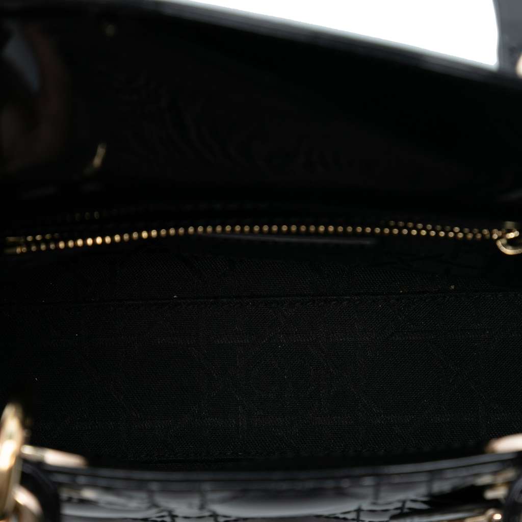 Dior Mini Patent Cannage Lady Dior - 4