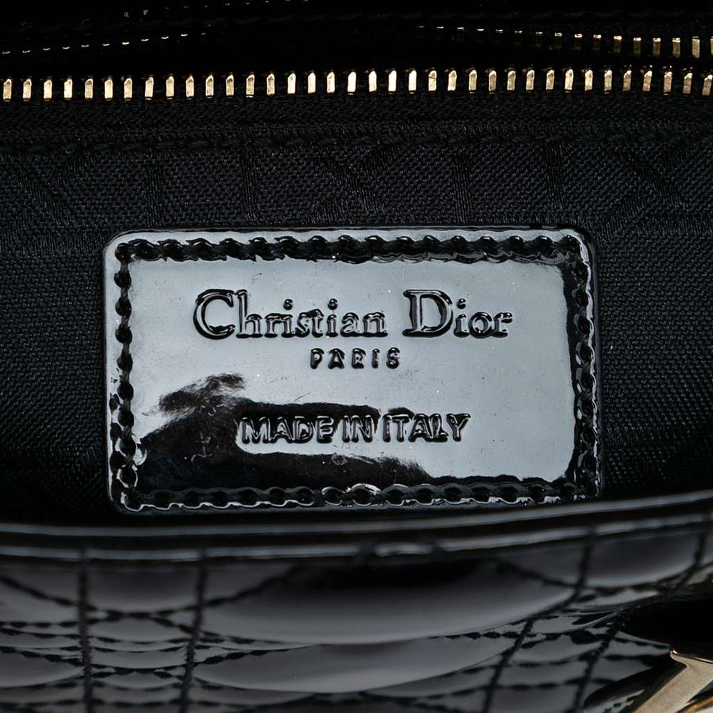 Dior Mini Patent Cannage Lady Dior - 5