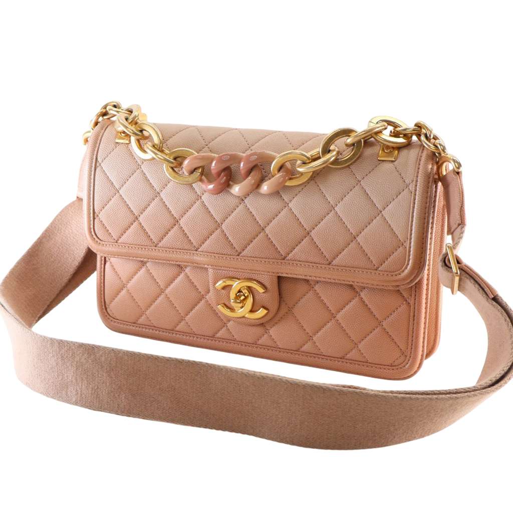 Chanel Medium Quilted Caviar Sunset On The Sea Flap - 3