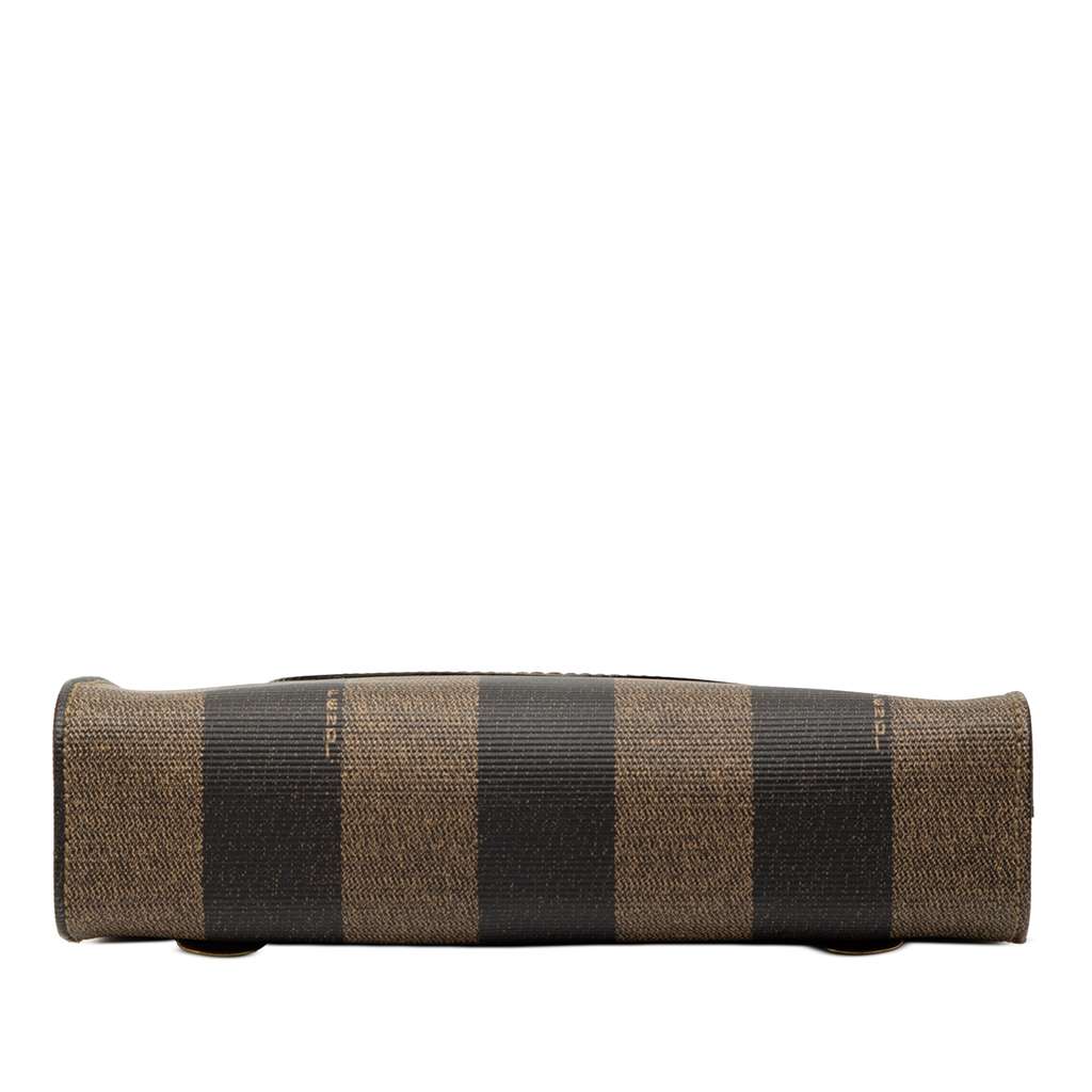 Fendi Pequin Coated Canvas Logo Convertible Tote - 3