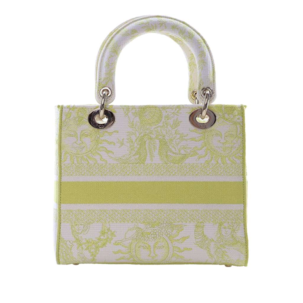 Dior Medium Embroidered Canvas Toile de Jouy Soleil Lady D Lite - 4