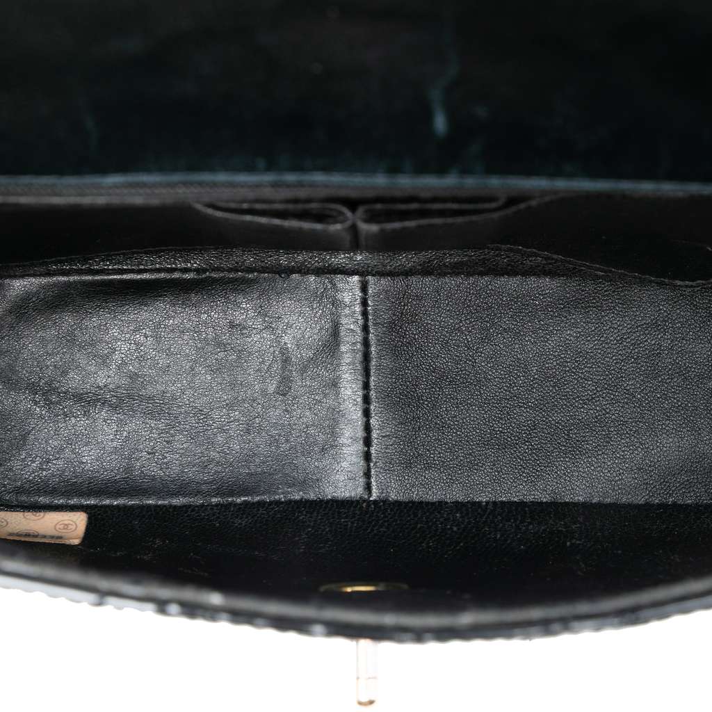 Chanel CC Quilted Patent Straight Single Flap - 4