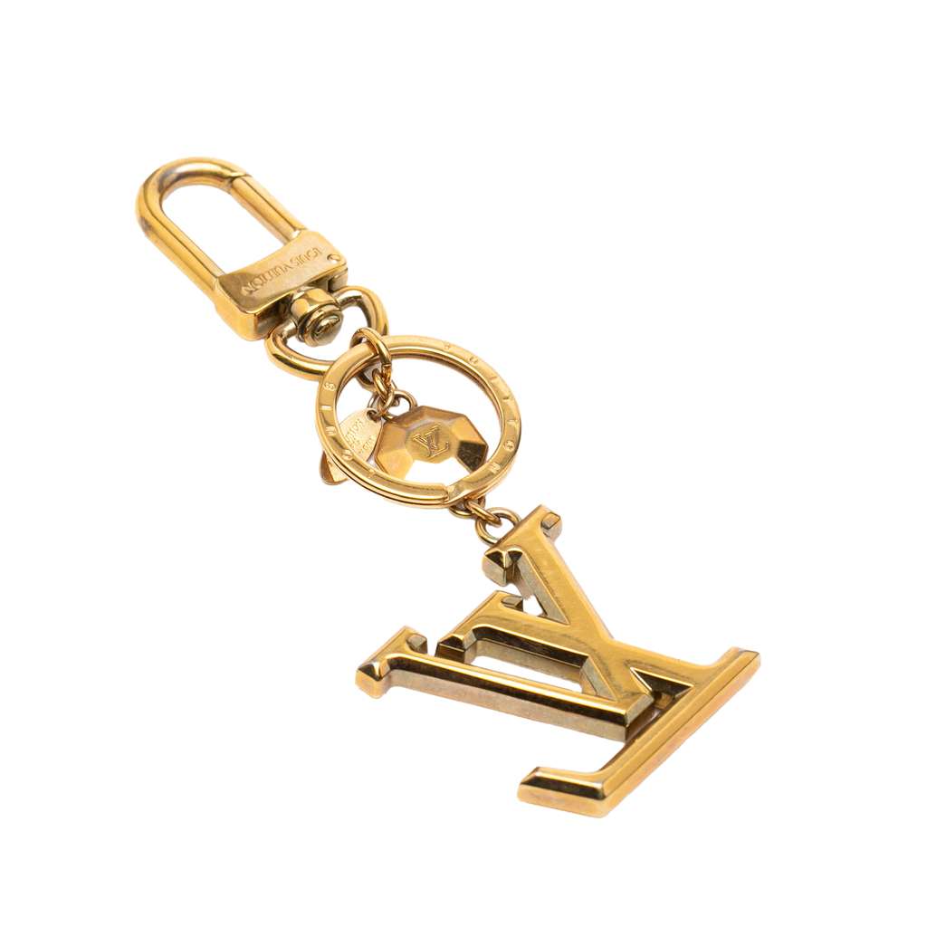Louis Vuitton Gold Plated LV Facettes Bag Charm and Key Holder - 2
