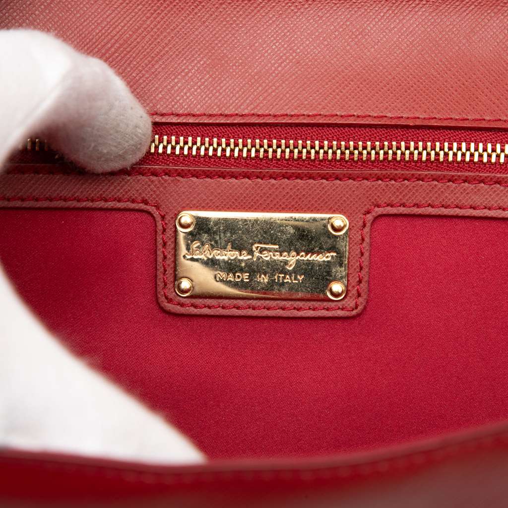 Salvatore Ferragamo Medium Leather Vara Ginny Crossbody - 5