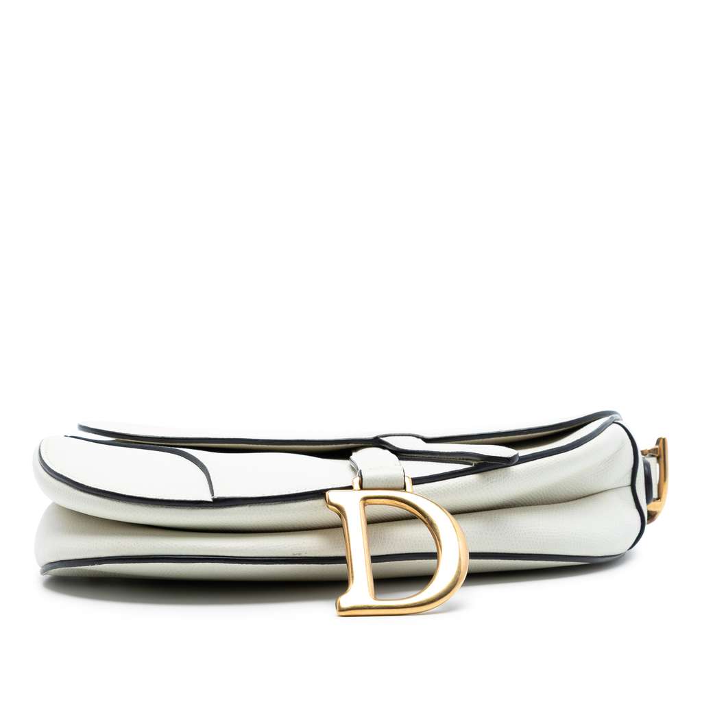 Dior Grained Calfskin Saddle Bag - 3