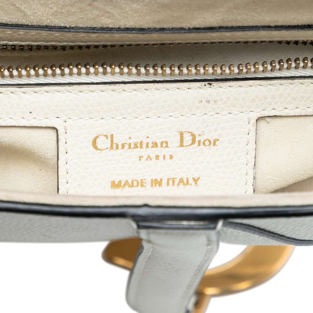 Dior Grained Calfskin Saddle Bag - 5