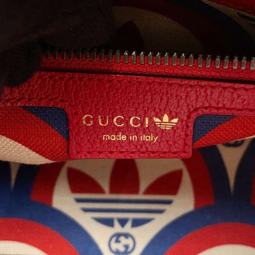 Gucci Adidas Small Leather Web Crossbody - 5