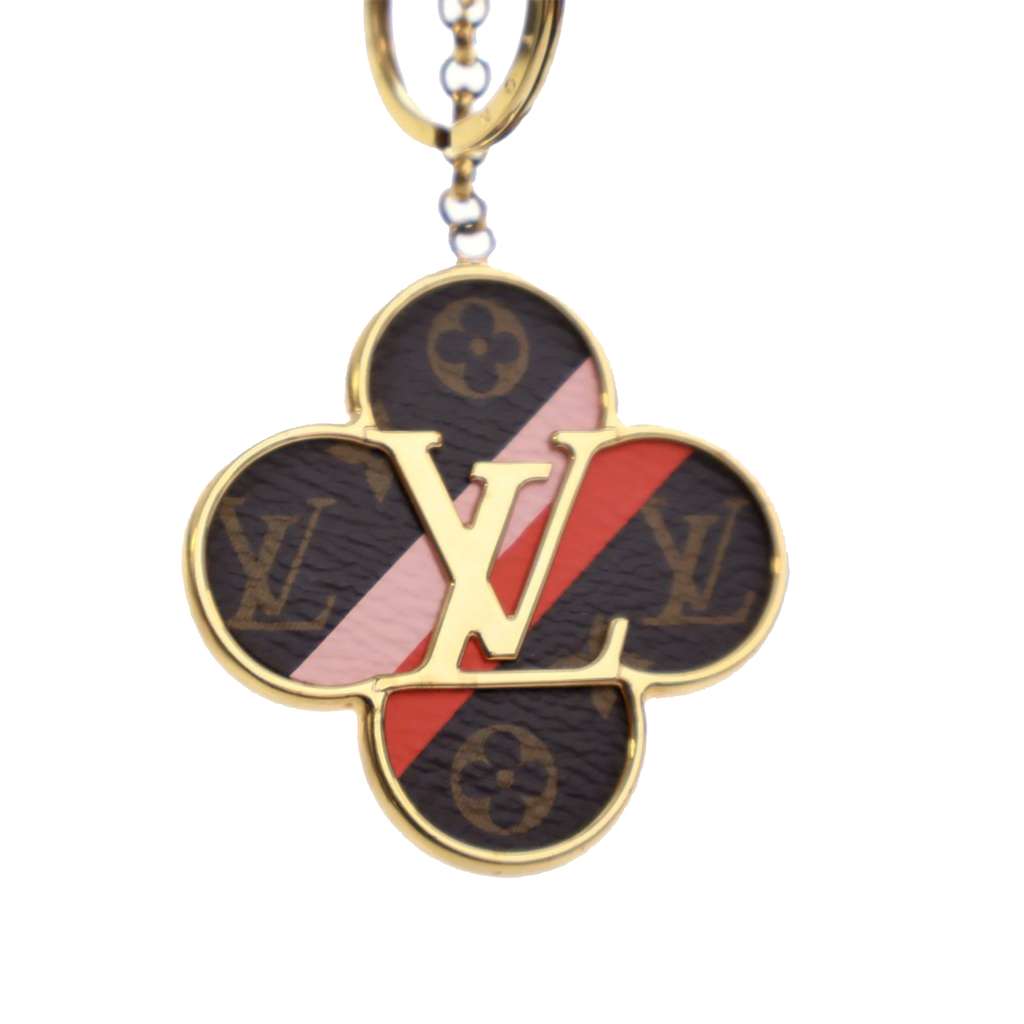 Louis Vuitton Gold Plated Monogram Into The Flower Bag Charm and Key Holder - 4
