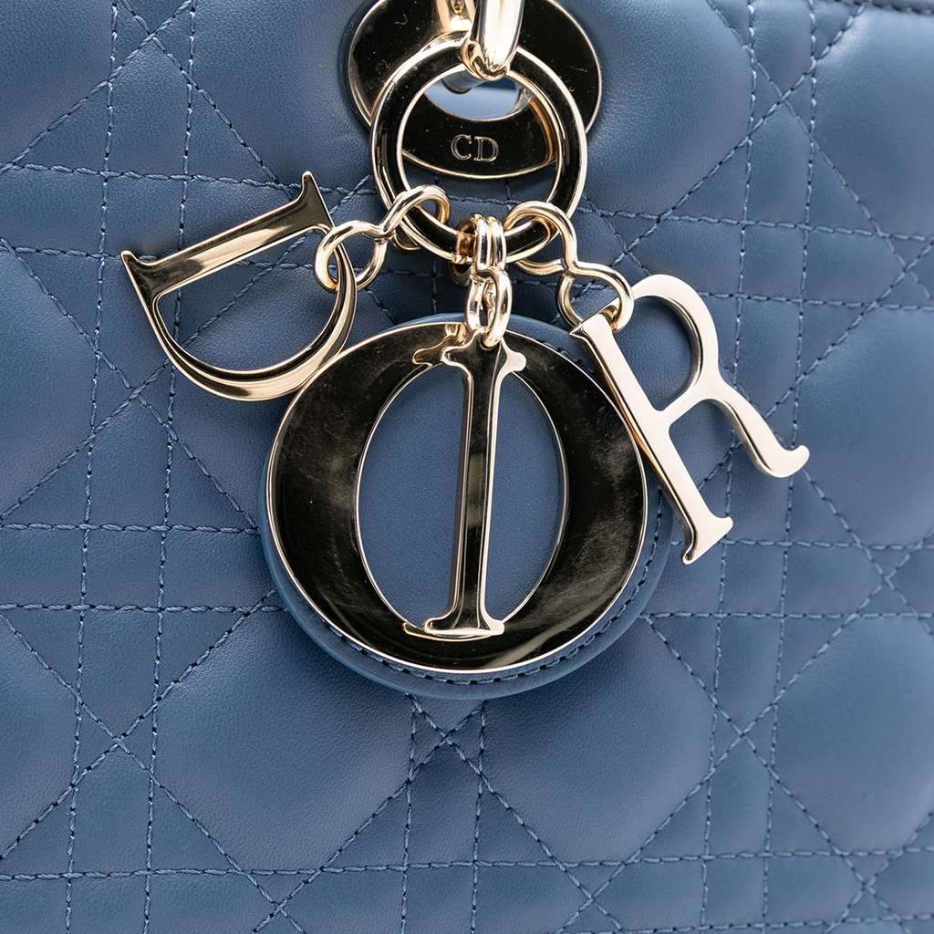 Dior Large Lambskin Cannage Lady Dior - 5