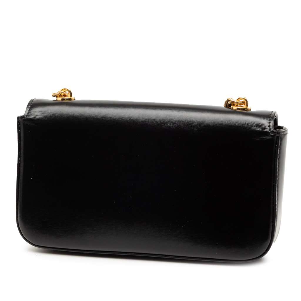 Celine Shiny Calfskin Claude Chain Shoulder Bag - 2