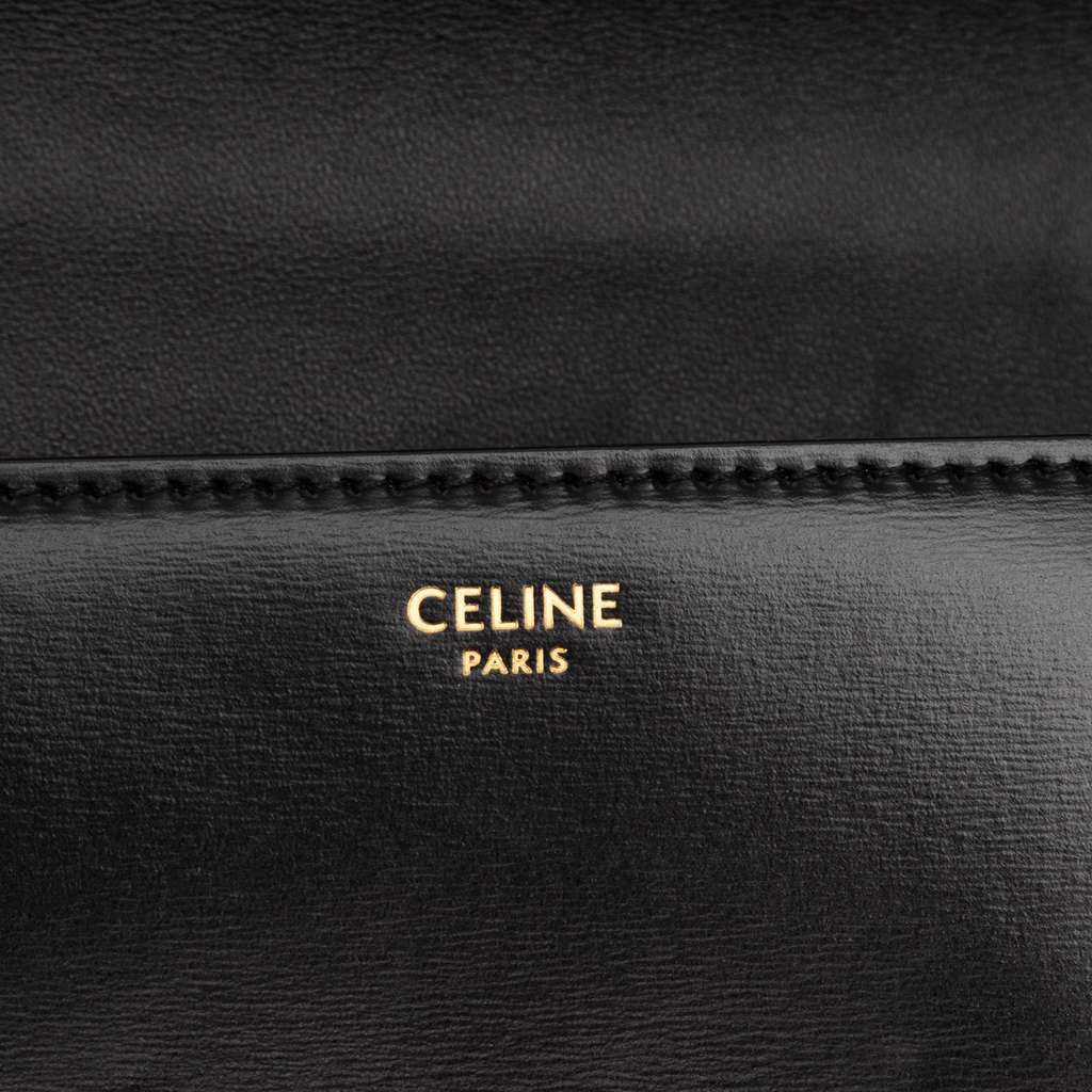 Celine Shiny Calfskin Claude Chain Shoulder Bag - 5