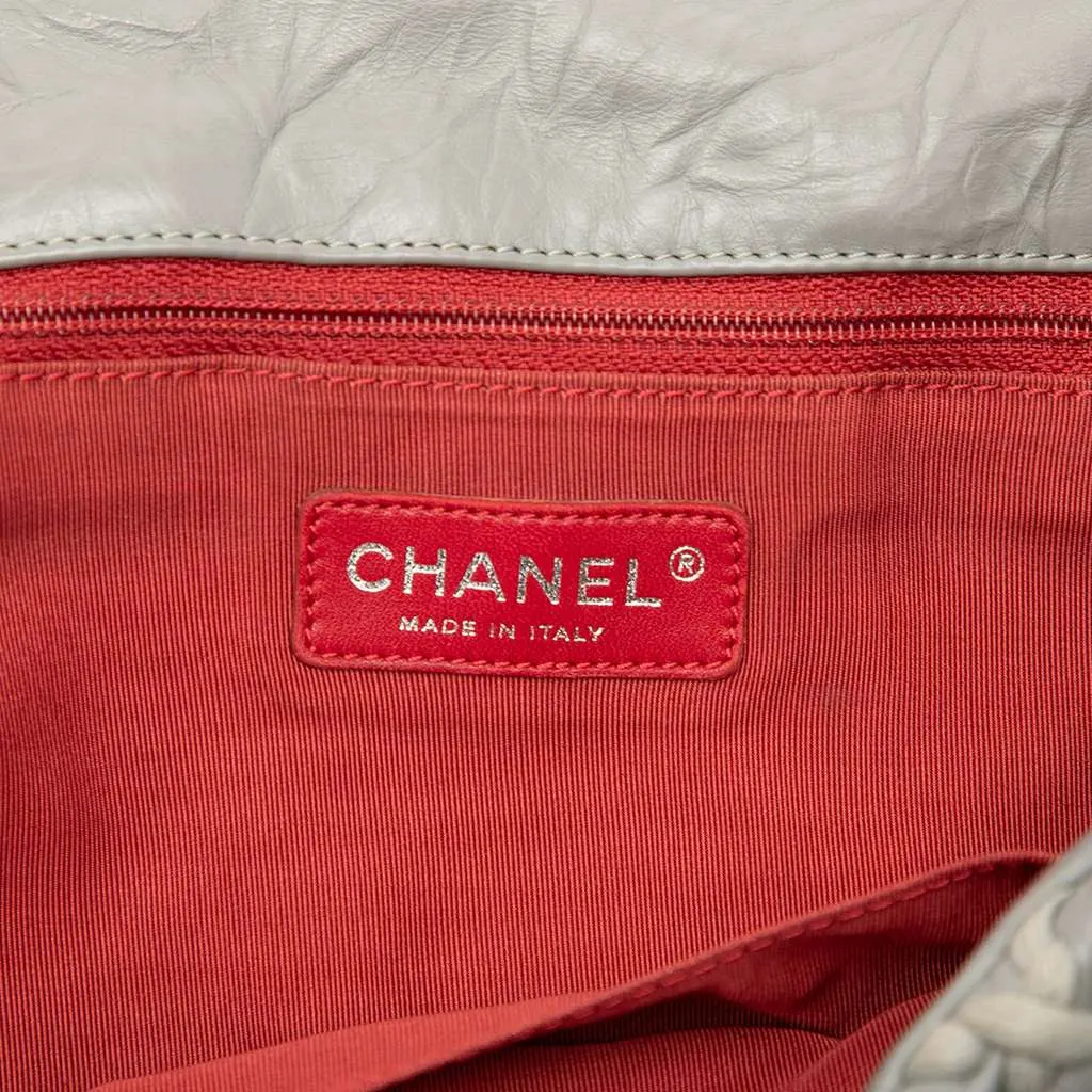 Chanel Jumbo Quilted Calfskin Ultra Stitch Flap Grey Leather Good - Box View
