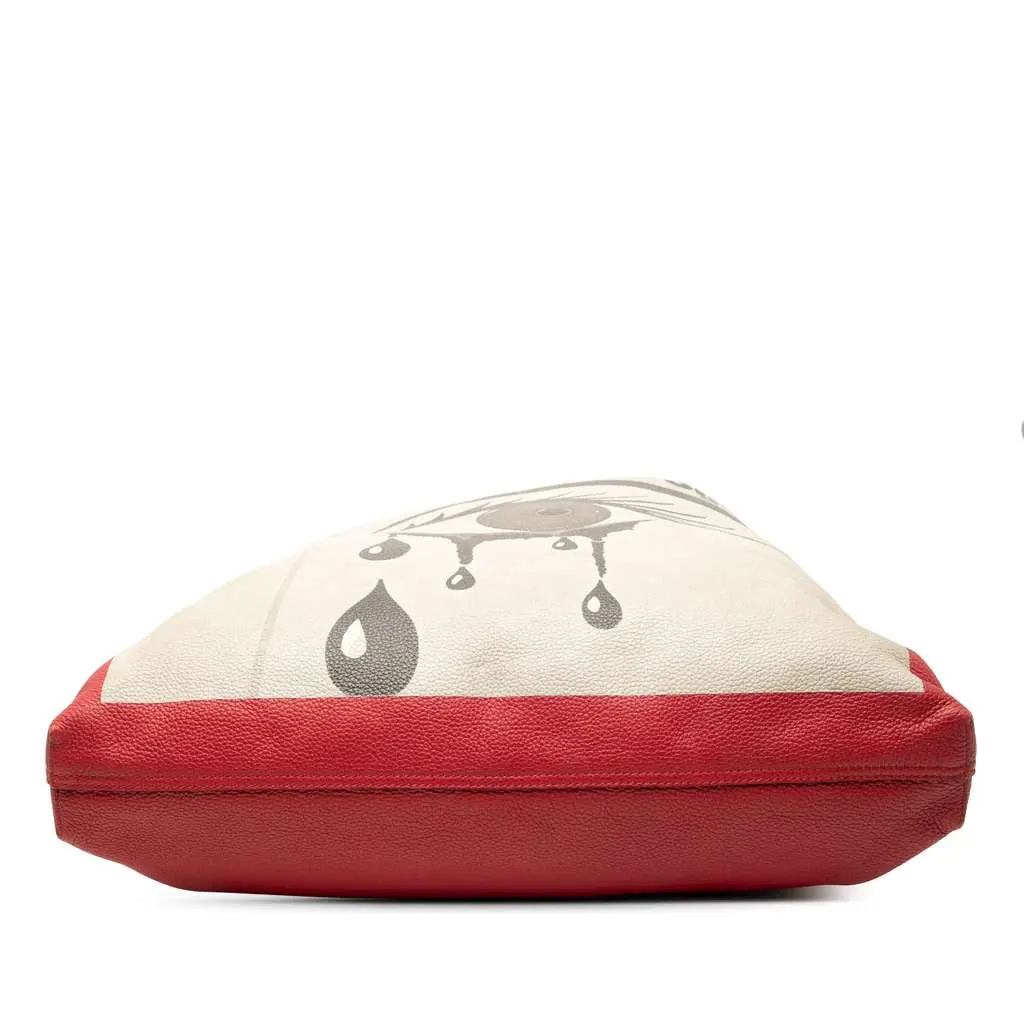 Gucci Elton John Large Calfskin Levon Goodbye Tote Red Leather Good - Inside View