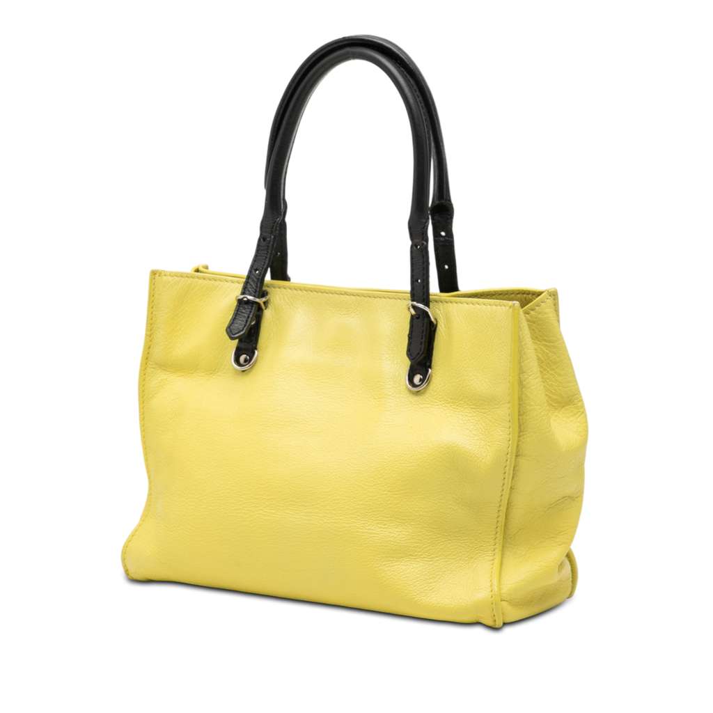 Balenciaga Mini Bicolor Leather Papier A4 Zip Around Tote - 2