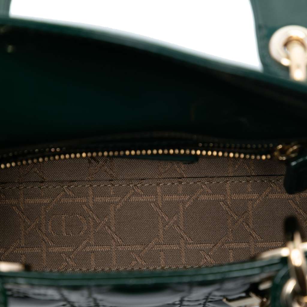 Dior Mini Patent Cannage Lady Dior - 4