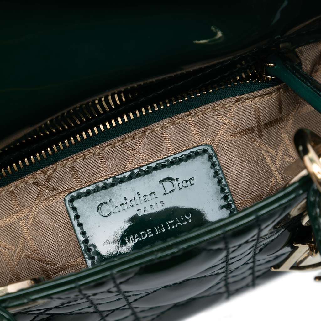 Dior Mini Patent Cannage Lady Dior - 5